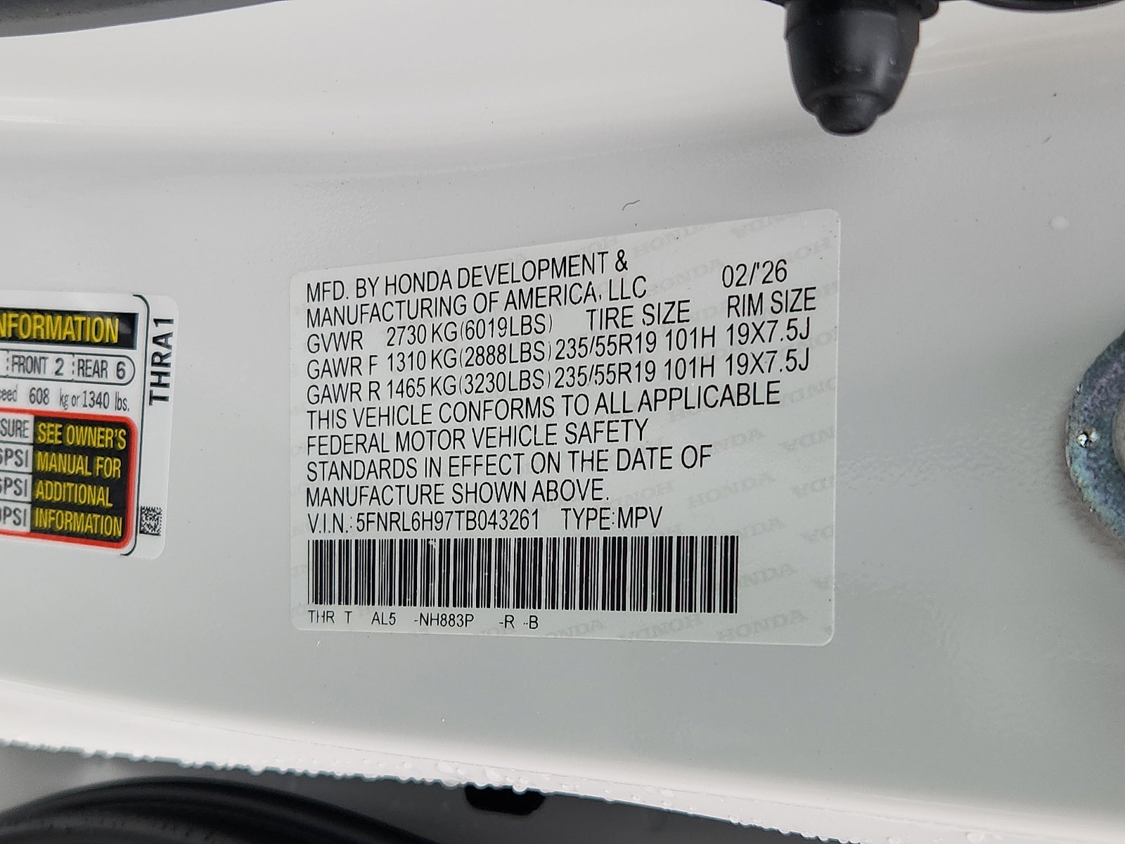 New 2026 Honda Odyssey Elite image 18