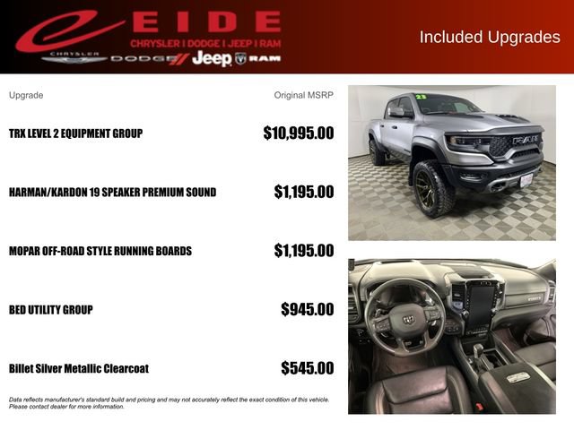 Used 2023 RAM 1500 TRX w/ TRX Level 2 Equipment Group AWD/4WD image 13