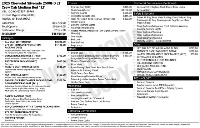 Used 2025 Chevrolet Silverado 2500 LT w/ All Star Edition AWD/4WD image 12