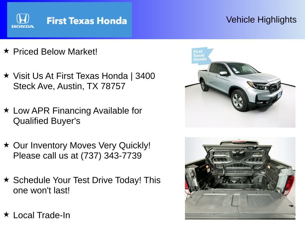 New 2026 Honda Ridgeline RTL image 5