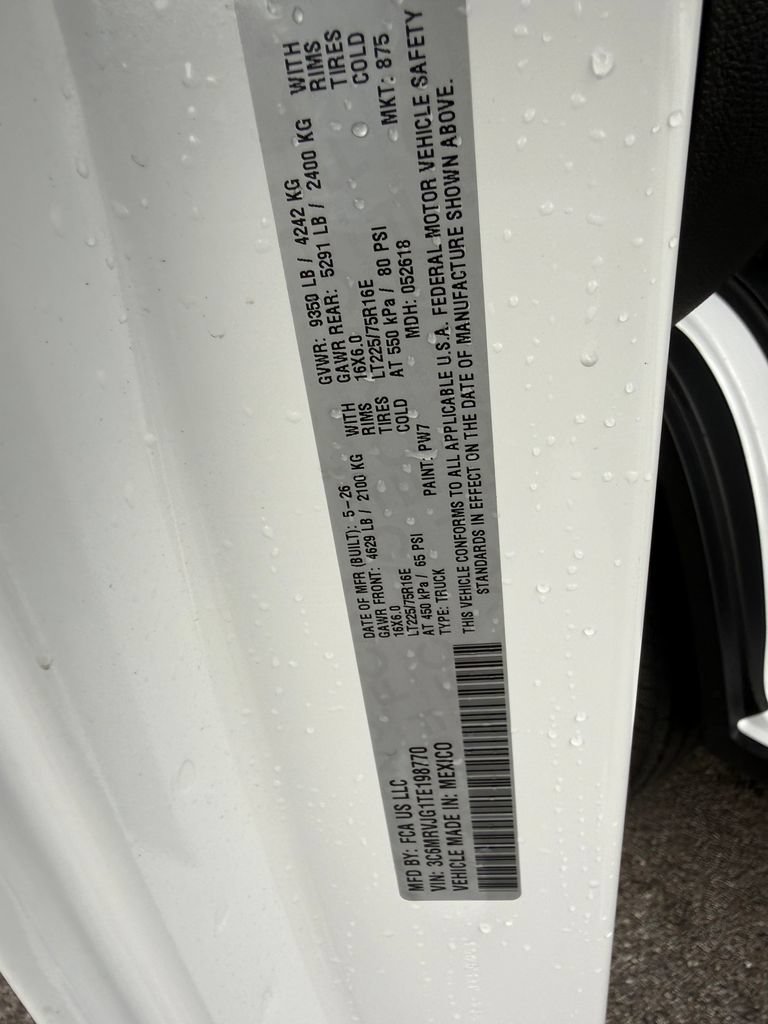 New 2026 RAM ProMaster 3500 w/ Quick Order Package 22G SLT FWD image 23