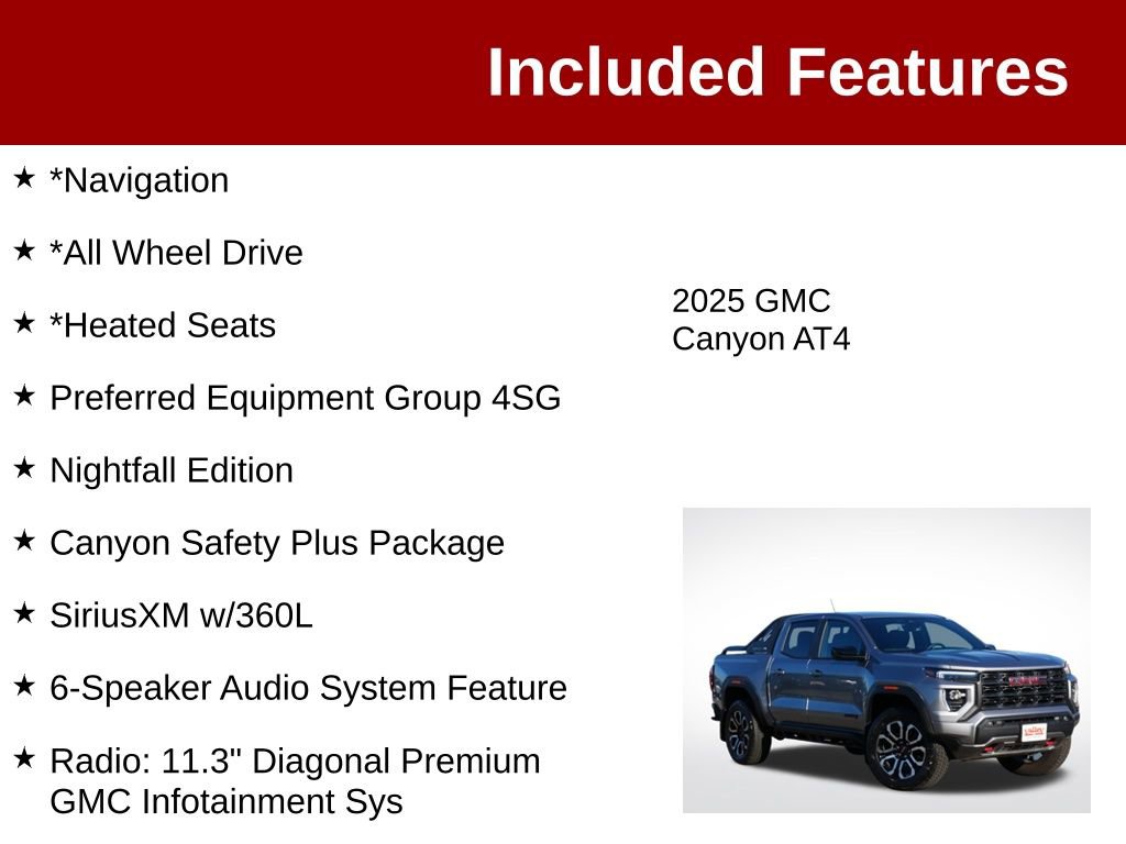 Used 2025 GMC Canyon AT4 w/ Nightfall Edition AWD/4WD image 3