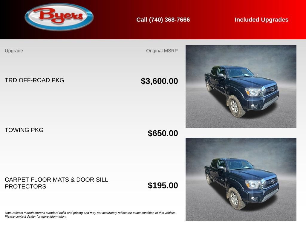 Used 2013 Toyota Tacoma 4x4 Double Cab w/ TRD Off-Road Pkg image 5