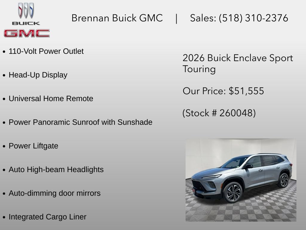 New 2026 Buick Enclave Sport Touring w/ Power Package AWD/4WD image 18