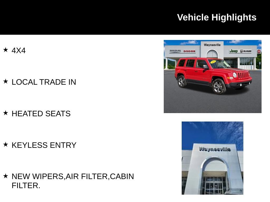 Used 2016 Jeep Patriot Sport w/ Power Value Group AWD/4WD image 2