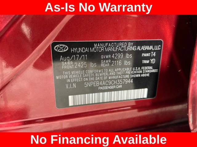 Used 2012 Hyundai Sonata GLS FWD image 25