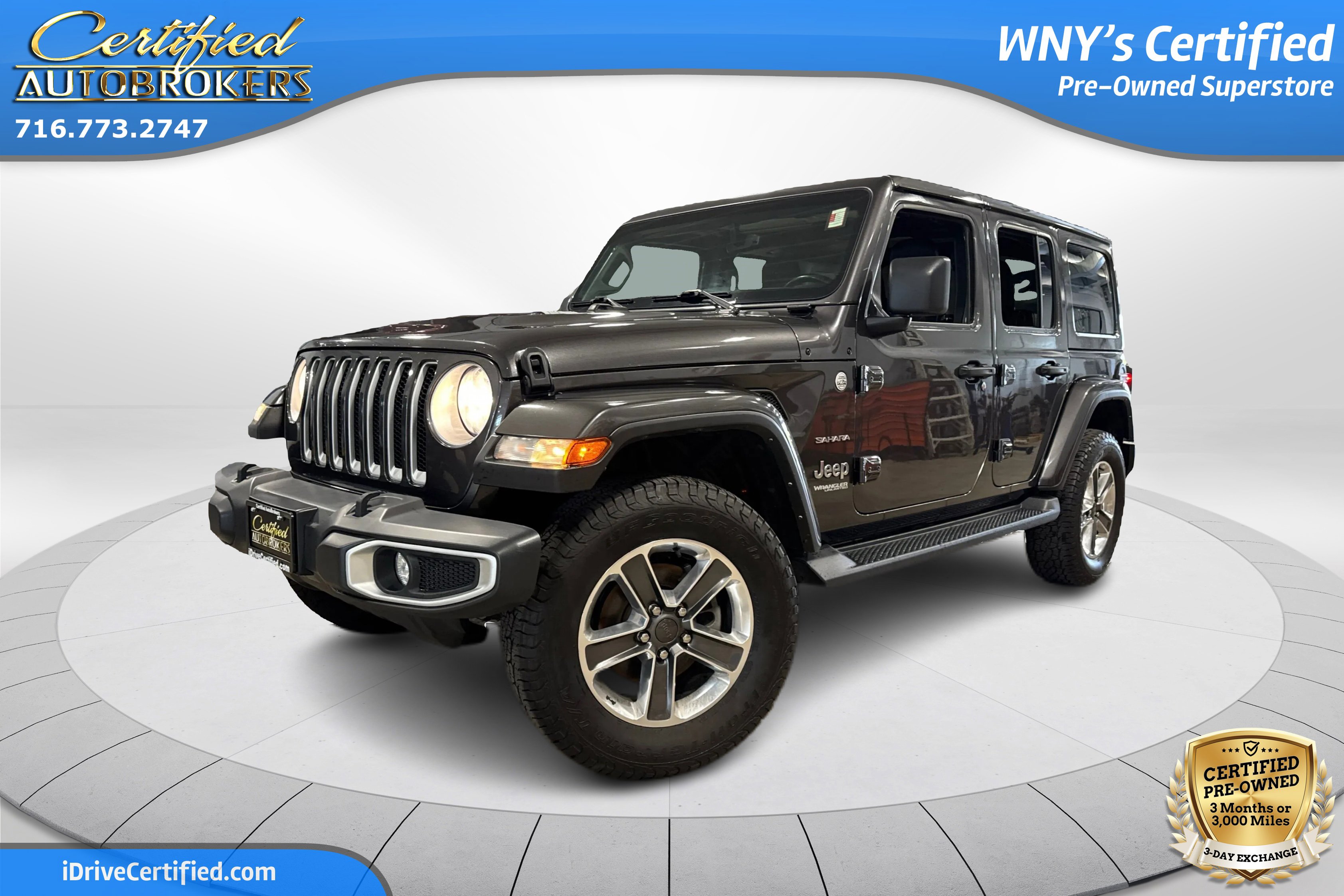 Used 2021 Jeep Wrangler Unlimited Sahara w/ Uconnect 4C Nav & Sound Group