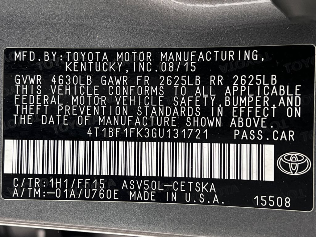 Used 2016 Toyota Camry SE FWD image 22