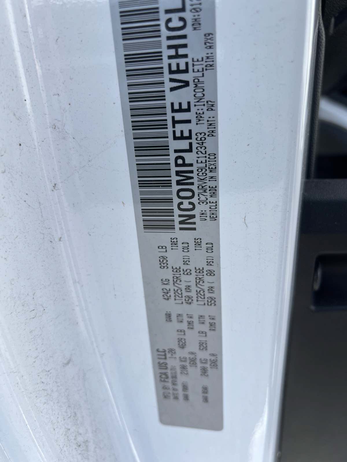 Used 2020 RAM ProMaster 3500 w/ Premium Appearance Group FWD image 23