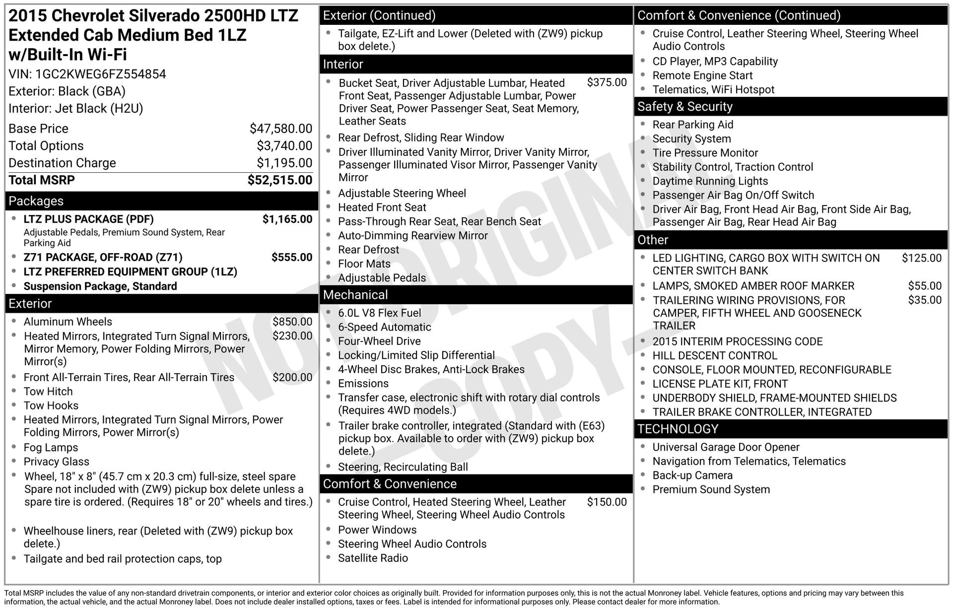 Used 2015 Chevrolet Silverado 2500 LTZ w/ LTZ Plus Package image 3