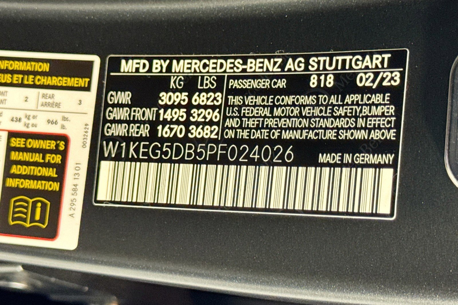 Certified 2023 Mercedes-Benz EQE AMG 4MATIC Sedan image 30