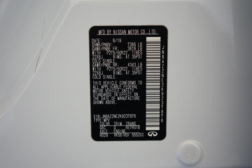 Used 2019 INFINITI QX80 Limited w/ All-Season Package image 37