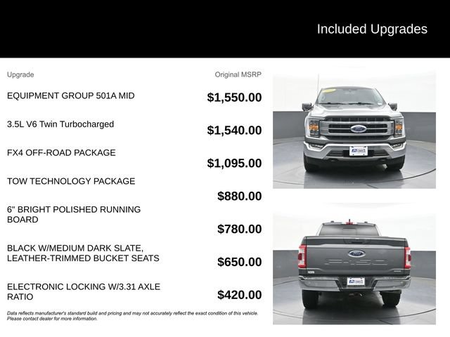 Used 2022 Ford F150 Lariat w/ Equipment Group 501A Mid AWD/4WD image 9