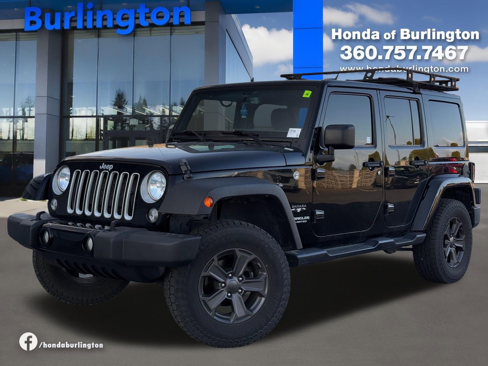 Used 2017 Jeep Wrangler Unlimited Sahara w/ Connectivity Group AWD/4WD image 1