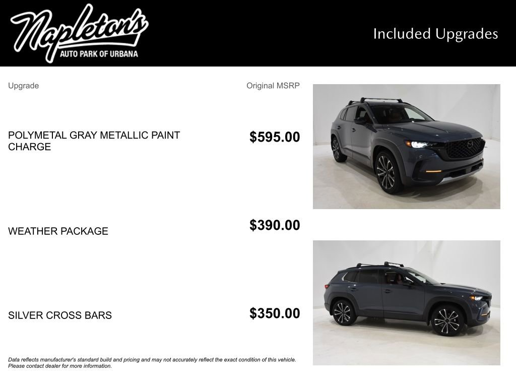 New 2026 MAZDA CX-50 2.5 Turbo w/ Weather Package AWD/4WD image 24