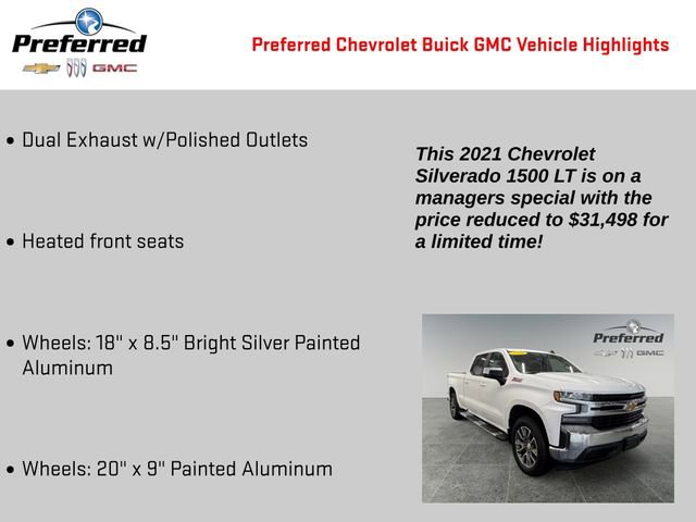 Certified 2021 Chevrolet Silverado 1500 LT AWD/4WD image 4