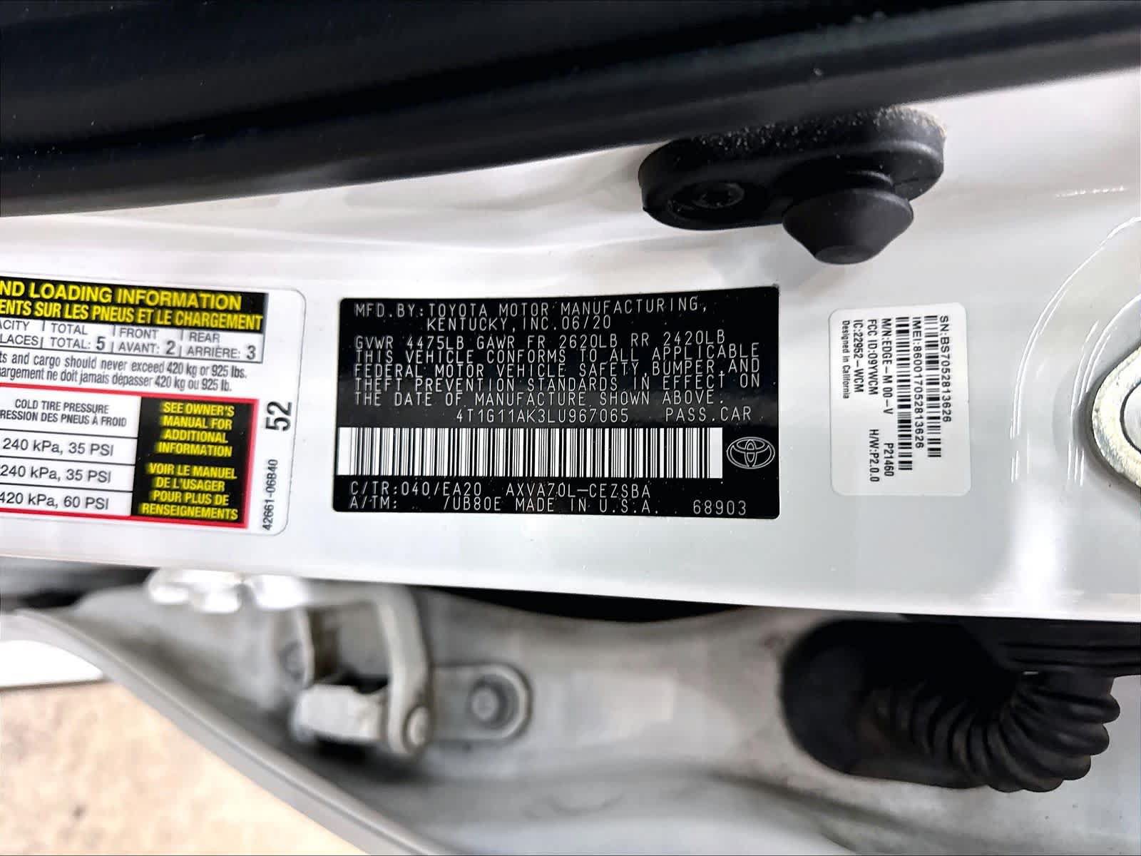 Used 2020 Toyota Camry SE FWD image 33