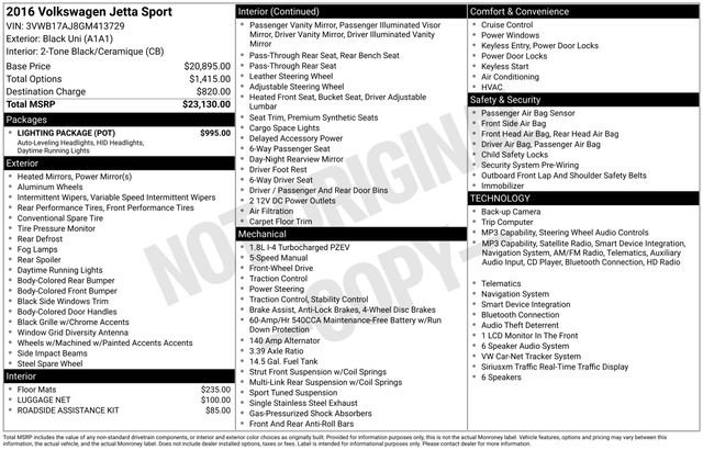 Used 2016 Volkswagen Jetta Sport w/ Lighting Package FWD image 17