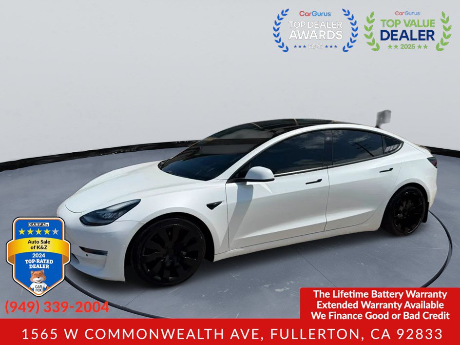 Used 2020 Tesla Model 3 Long Range AWD/4WD image 3