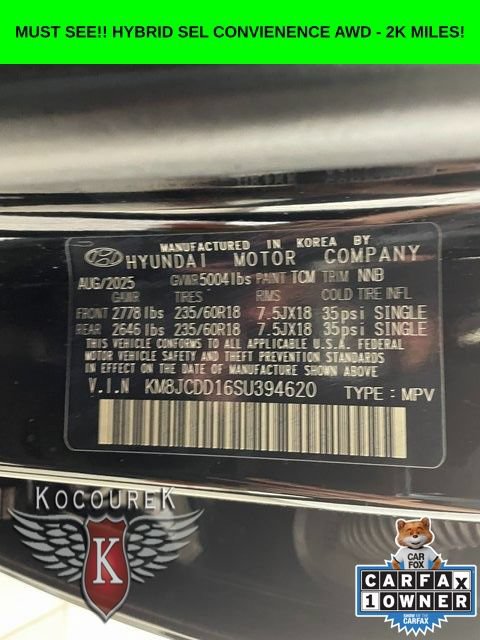 Used 2025 Hyundai Tucson SEL AWD/4WD image 27