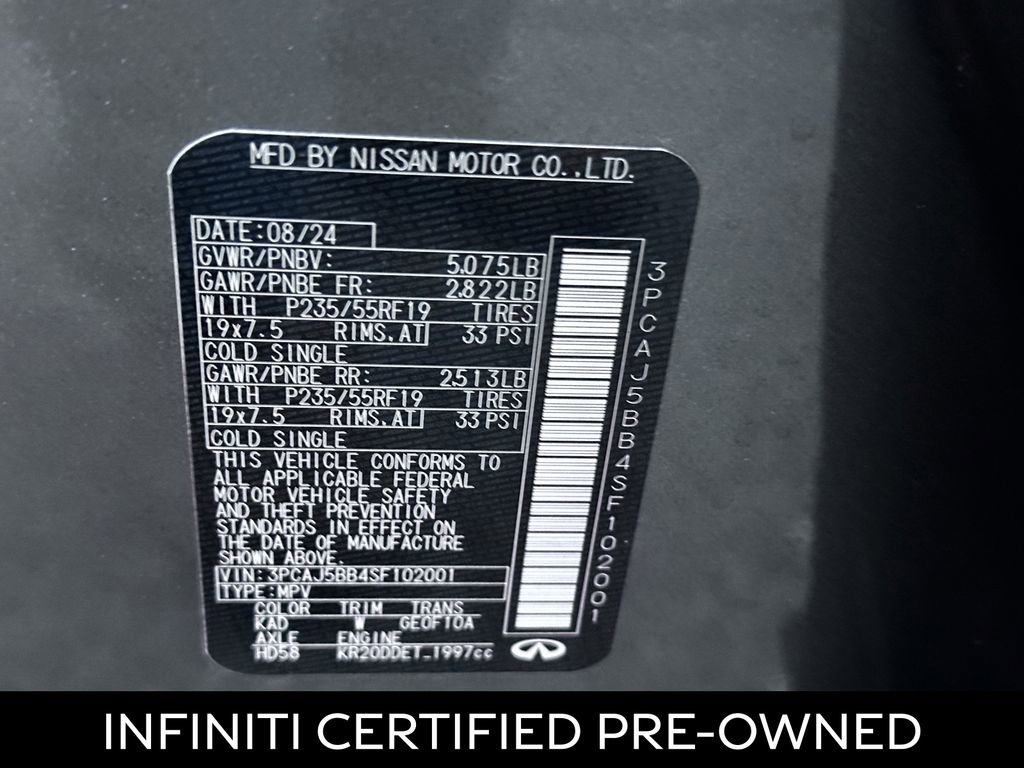 Certified 2025 INFINITI QX50 Luxe image 27