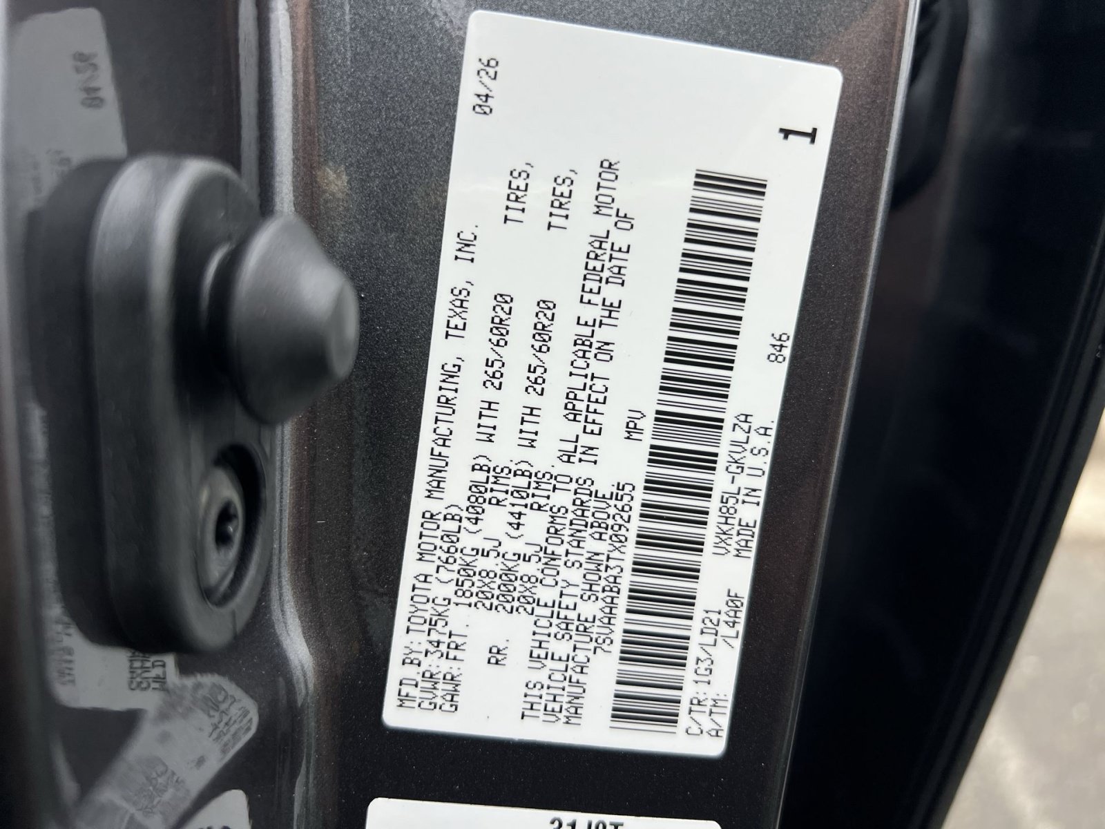 New 2026 Toyota Sequoia Limited AWD/4WD image 23
