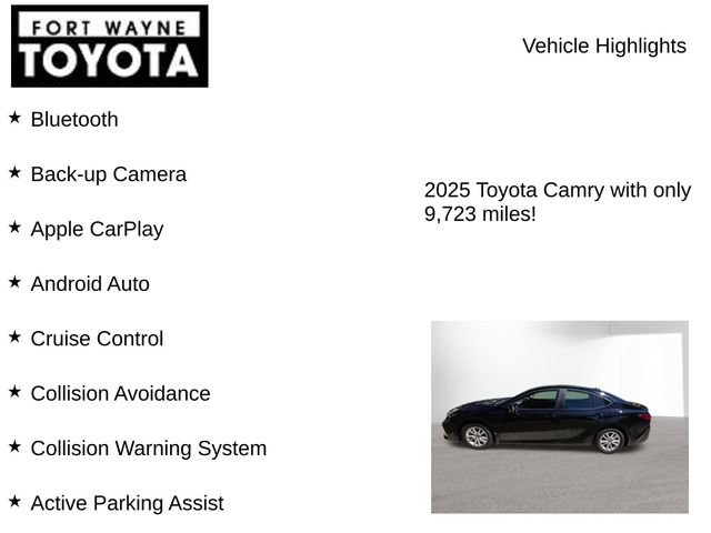 Used 2025 Toyota Camry LE w/ Convenience Package FWD image 8