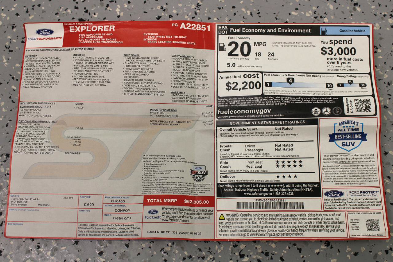 Used 2023 Ford Explorer ST w/ Equipment Group 401A AWD/4WD image 90