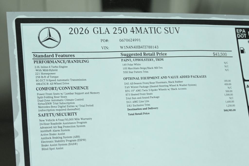 Certified 2026 Mercedes-Benz GLA 250 4MATIC image 29