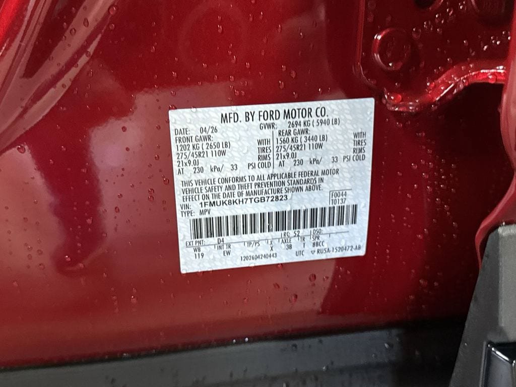 New 2026 Ford Explorer ST-Line w/ ST-Line Street Pack AWD/4WD image 34