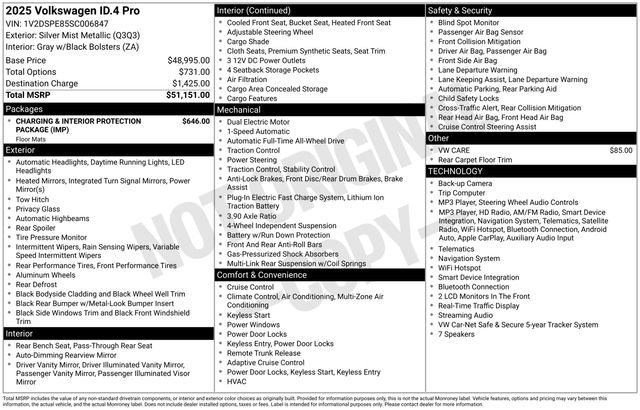 Certified 2025 Volkswagen ID.4 Pro AWD/4WD image 27