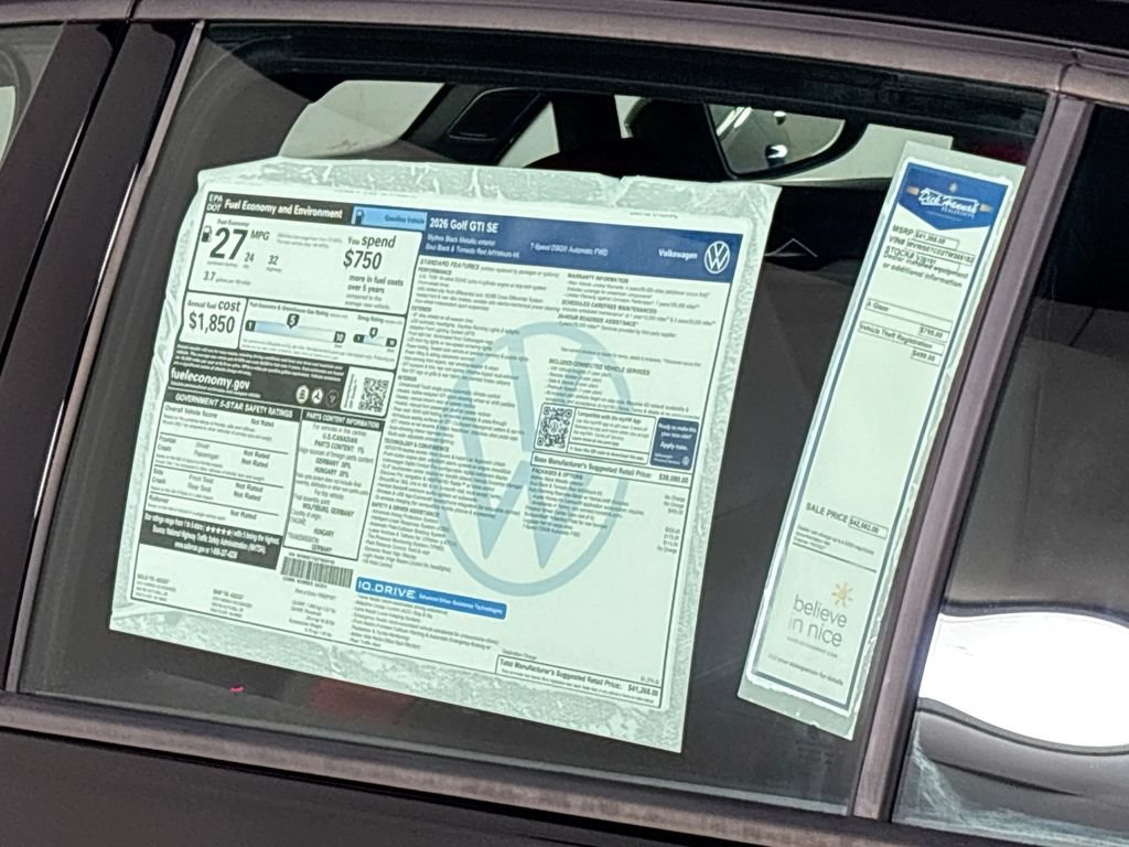 New 2026 Volkswagen GTI SE FWD image 25