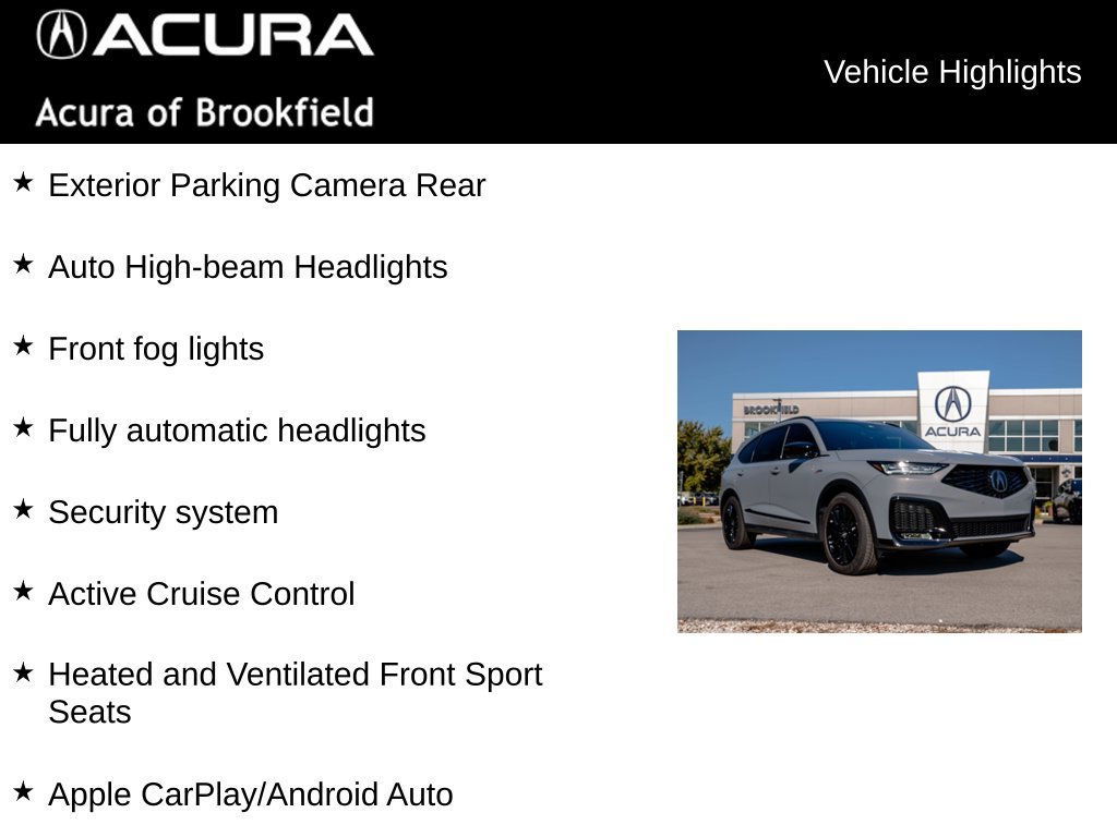 Certified 2025 Acura MDX A-Spec w/ Advance Package AWD/4WD image 16