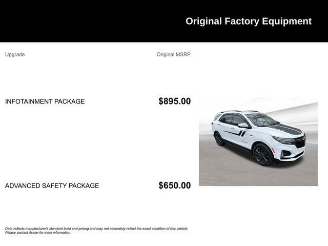 Used 2022 Chevrolet Equinox RS w/ Infotainment Package image 9