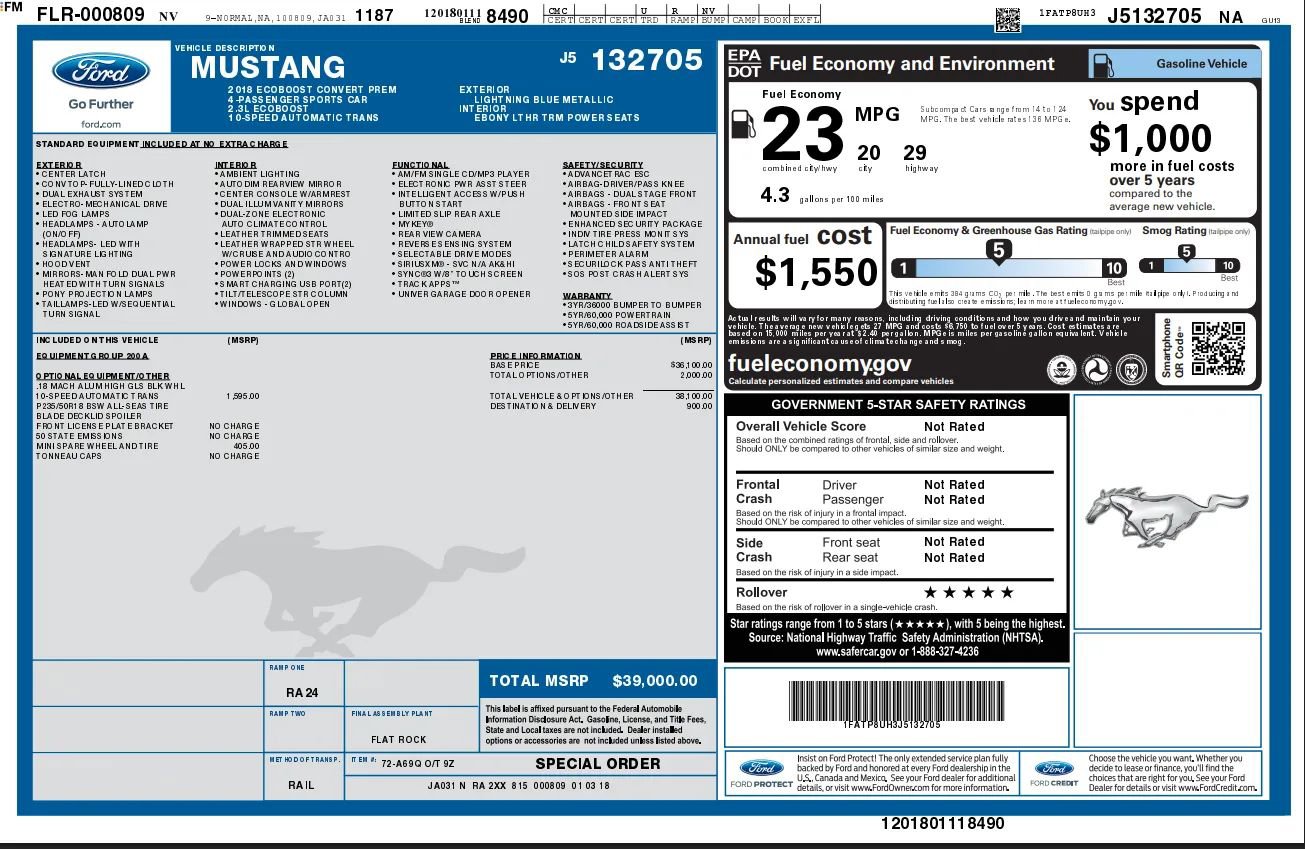Used 2018 Ford Mustang Premium image 40