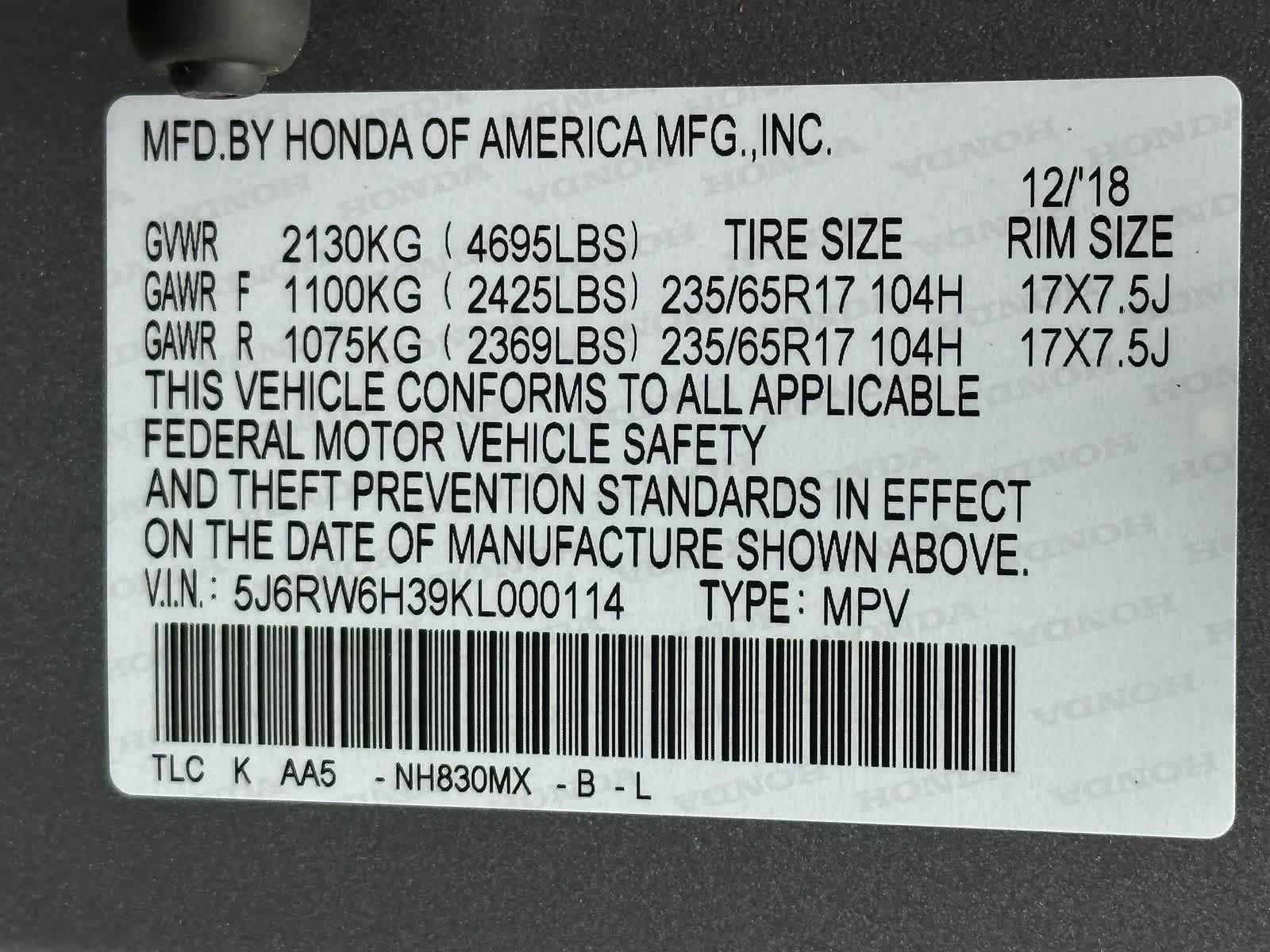 Used 2019 Honda CR-V LX image 29
