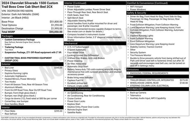 Certified 2024 Chevrolet Silverado 1500 Custom Trail Boss image 7