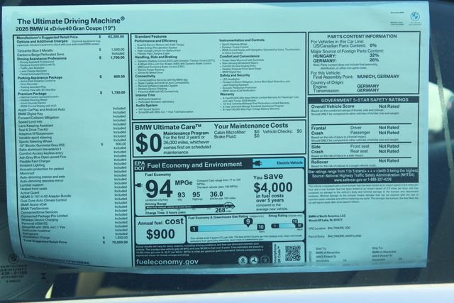 New 2026 BMW i4 xDrive40i w/ Premium Package image 2