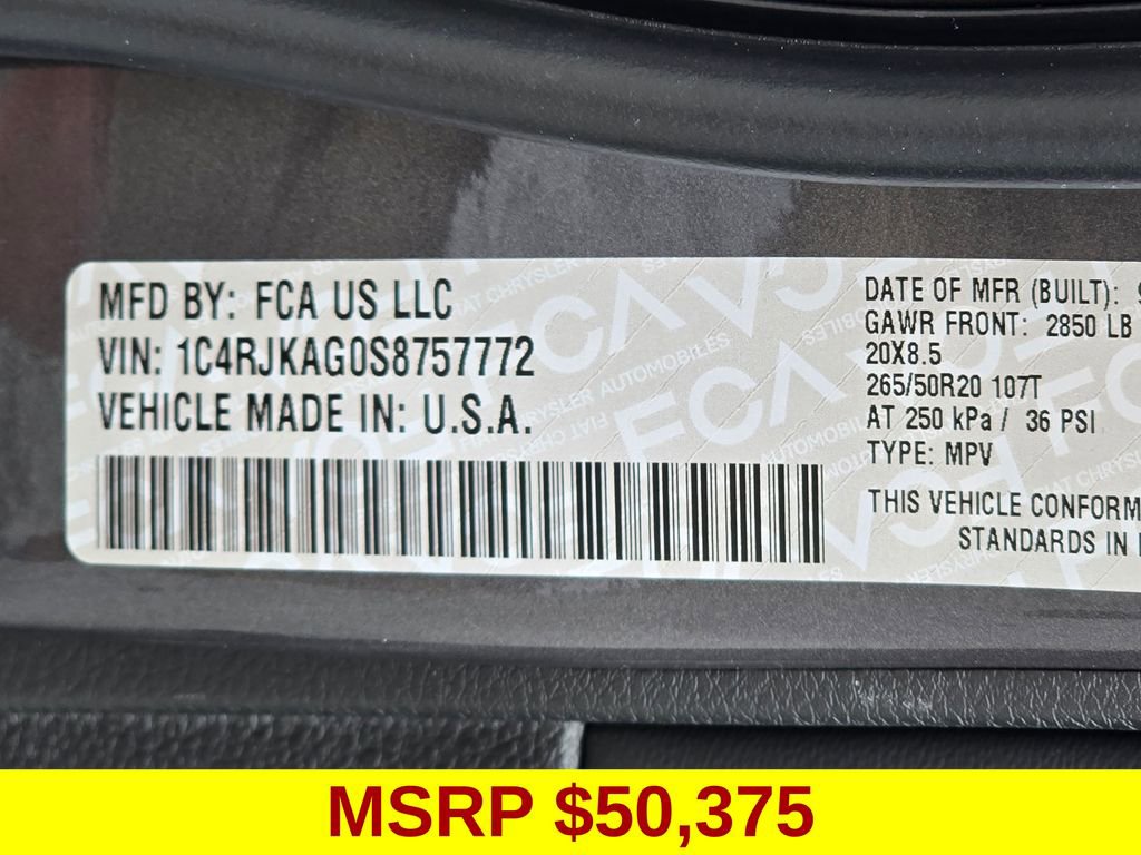 New 2025 Jeep Grand Cherokee L Altitude image 44