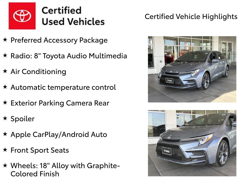 Certified 2026 Toyota Corolla SE FWD image 7