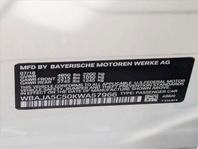 Used 2019 BMW 530i w/ Convenience Package image 26