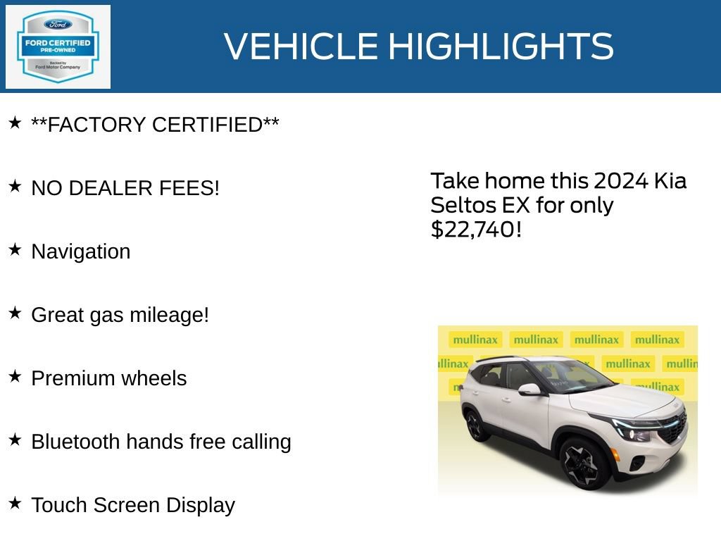 Used 2024 Kia Seltos EX FWD image 12