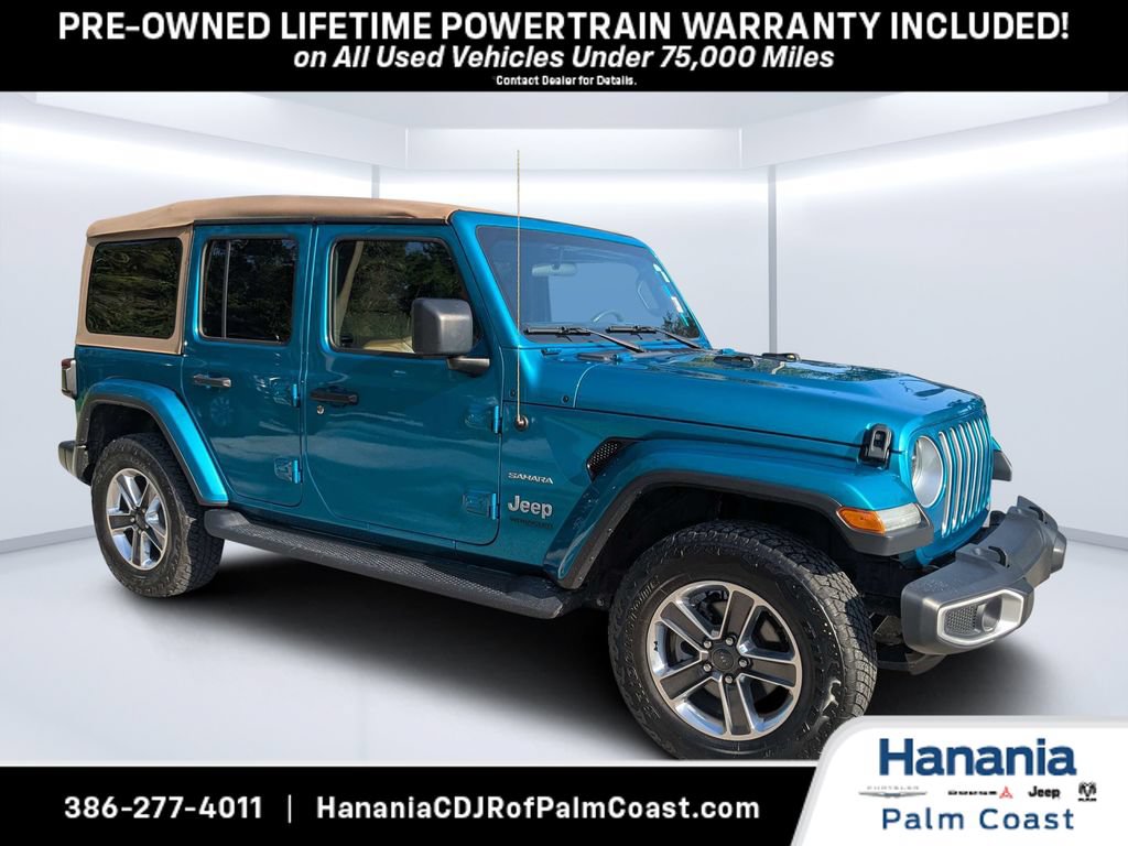 Used 2020 Jeep Wrangler Unlimited Sahara w/ Dual Top Group AWD/4WD image 1