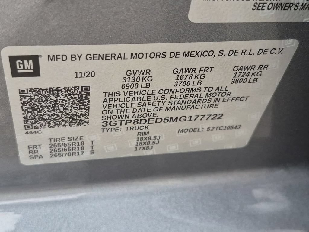 Used 2021 GMC Sierra 1500 SLT w/ Driver Alert Package I RWD image 26