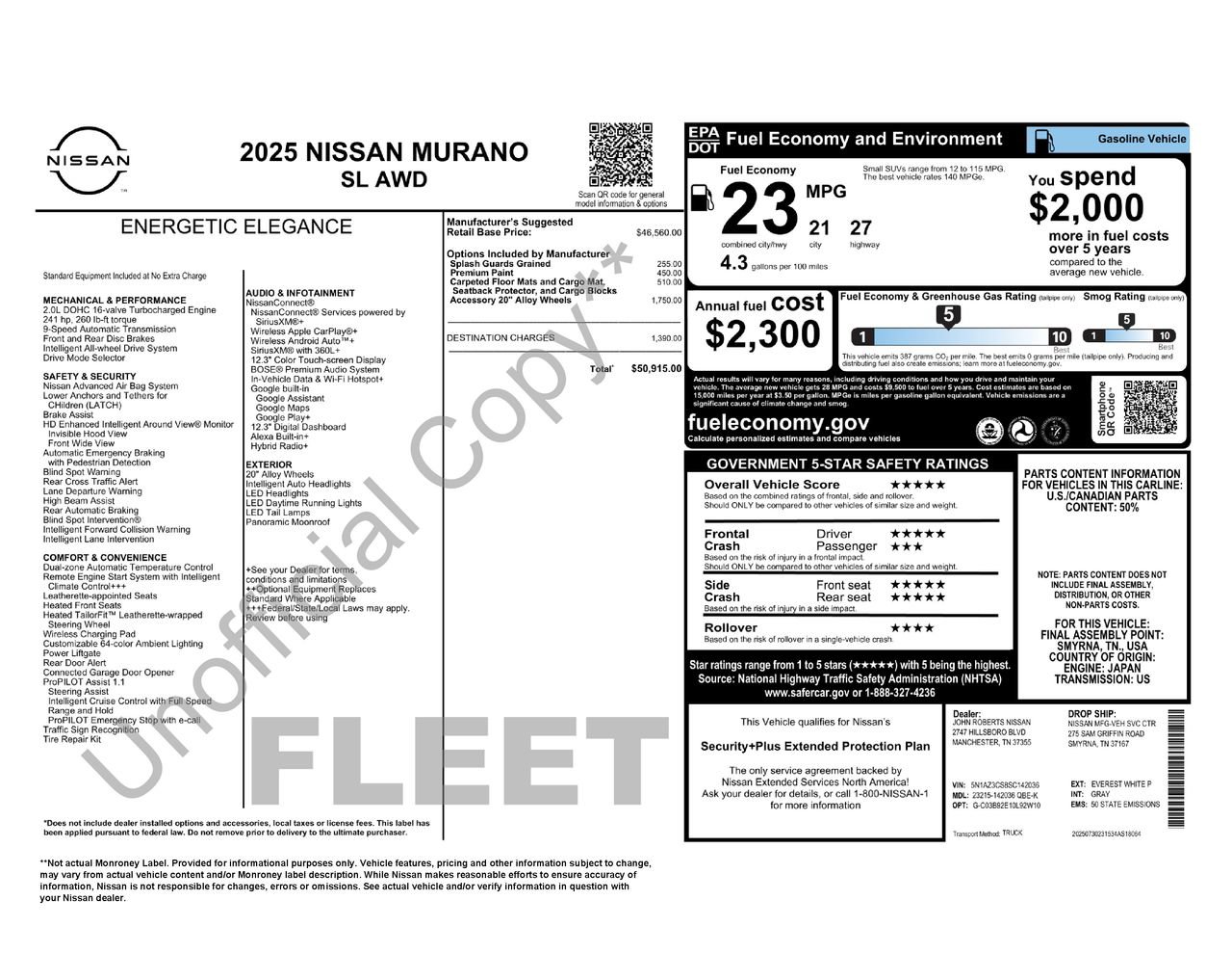 Certified 2025 Nissan Murano SL AWD/4WD image 34