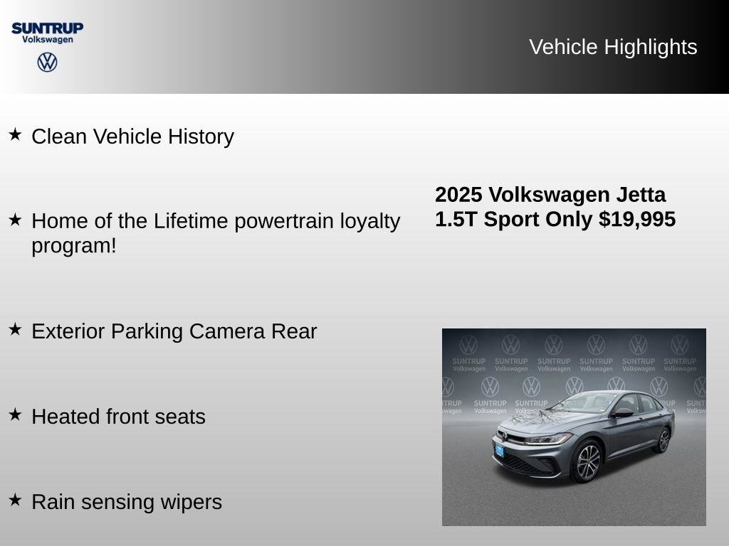 Used 2025 Volkswagen Jetta Sport FWD image 7