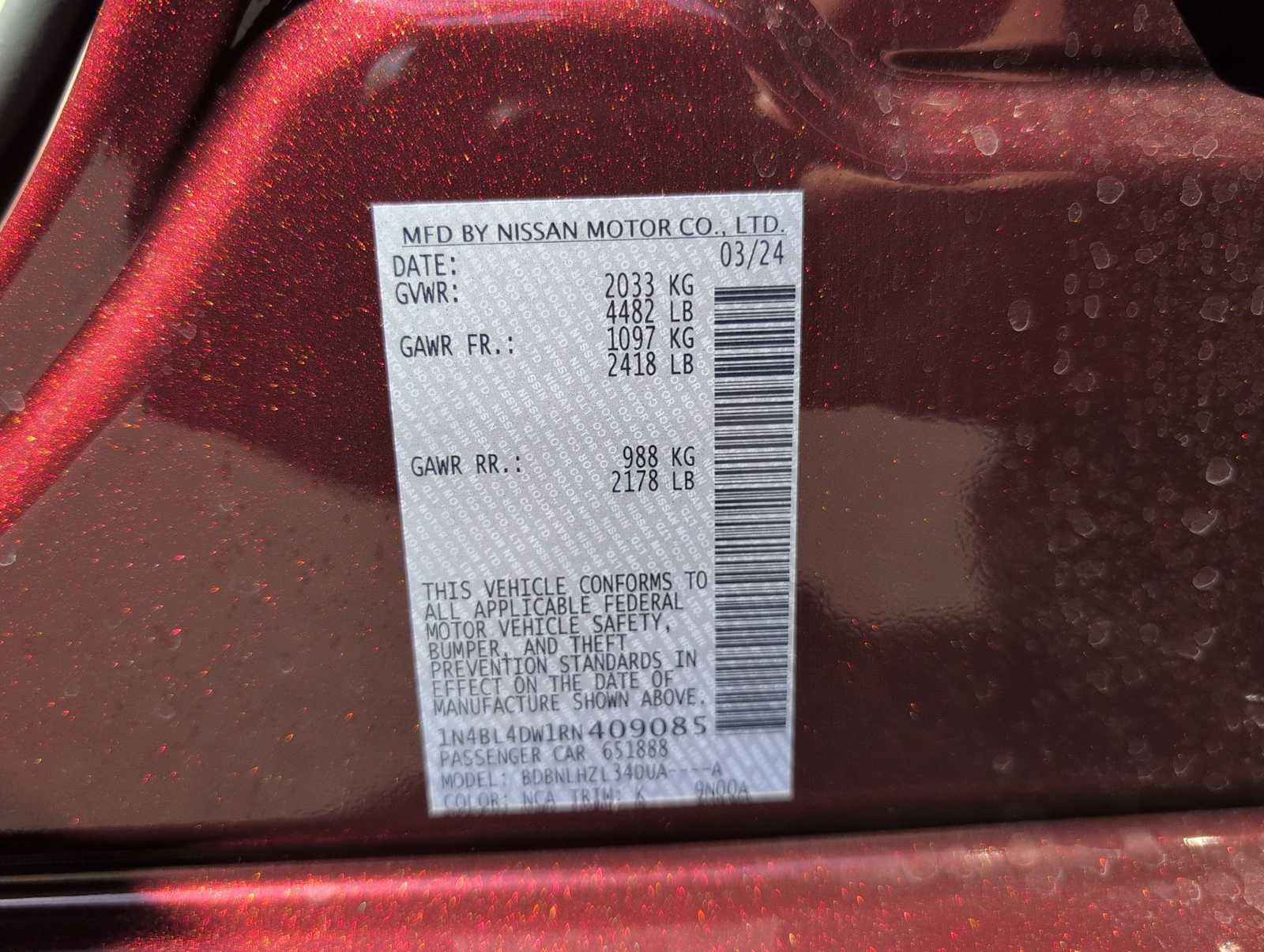 Used 2024 Nissan Altima 2.5 SV image 33