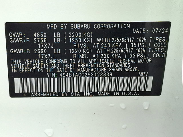 Certified 2025 Subaru Outback Premium AWD/4WD image 26
