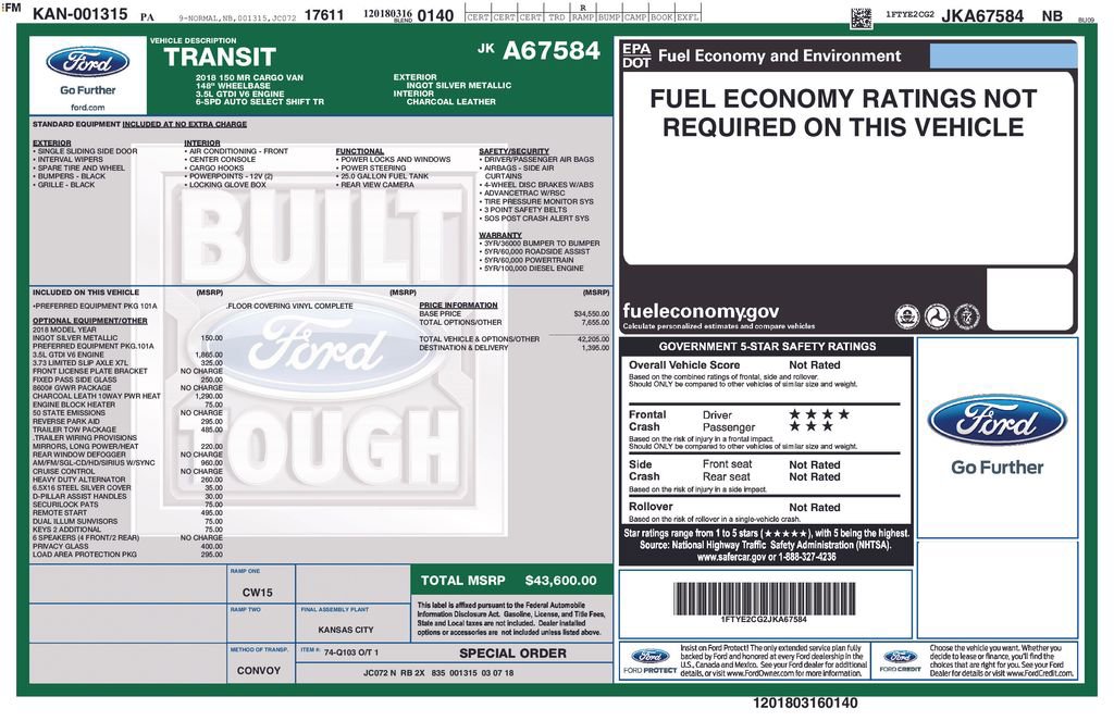 Used 2018 Ford Transit 150 148 Medium Roof image 11