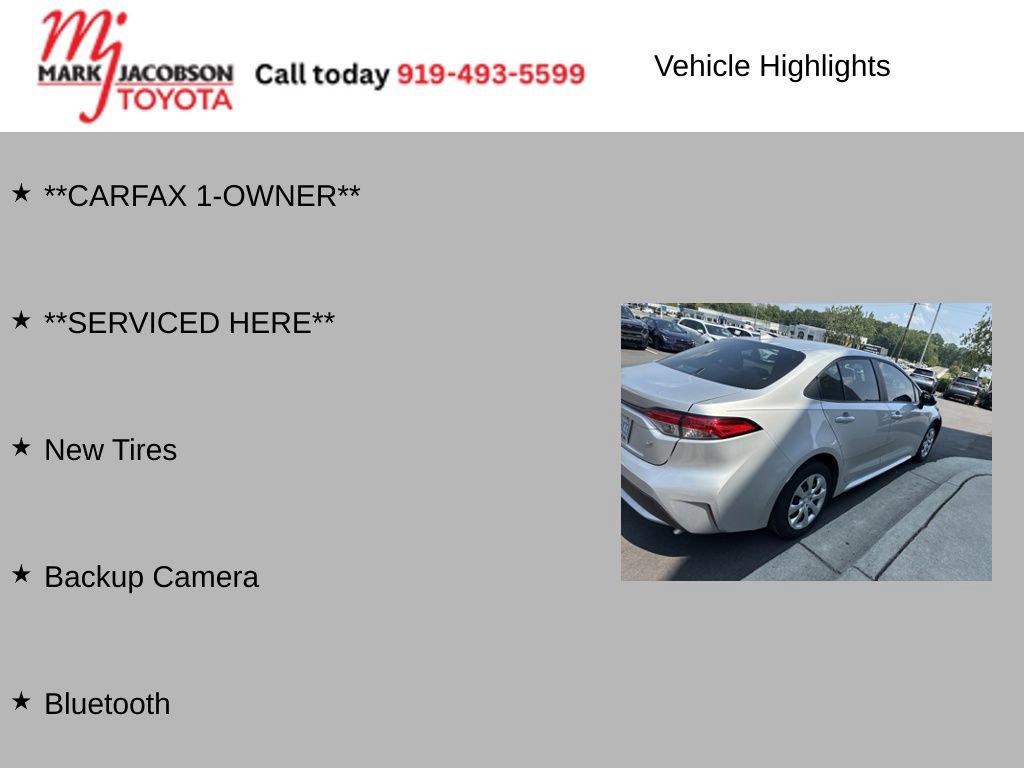 Used 2020 Toyota Corolla LE FWD image 6